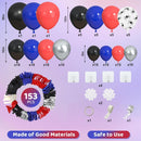 Amandir 153pcs Black Red Blue Balloon Arch Garland Kit Different Sizes | Black Blue — 3