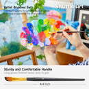 Shuttle Art Acrylic Paint and Brush Set Bundle, 24 Colors Acrylic Paint and 12 PCS Brush with Case — 6