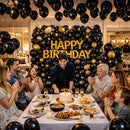 Black Balloons 100 Pack, 12 Inch Round Latex Party Balloons, Black Balloon Helium, Black Themed Graduation Halloween Birthday New Years Backdrop Prom Party Decorations — 4