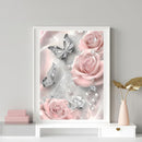 5D Diamond Painting Kits for Adults, Butterfly Rose Flower Diamond Art Kits | KM53-1 — 2
