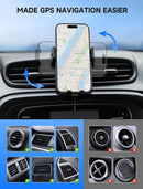 Wireless Car Charger 15W Auto Clamping Phone Holder Dash Windshield Vent photo 3