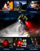 Zewdov High Lumen Super Bright Bike Lights for Night Riding, Adjustable Modes Bicycle Lights Front and Rear, IP65 Waterproof & Rechargeable Bike Headlight and Taillight Set for Cycling Electronics — 8