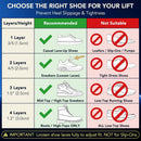 [4-Layer, 1.2"] Adjustable 3/4 Height Increase Insoles — 5