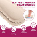 High Heel Cushion Inserts for Women - Bukihome 3/4 Invisible Insoles Prevent Feet from Sliding Forward - Shock & Sweat Absorption - Comfort Shoe Pads for High Heels Sandals Flats,Size M - Beige — 3