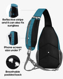 WATERFLY Crossbody Sling Backpack Sling Bag Travel Hiking Daypack | Peacock Blue(other Style) | Small — 4