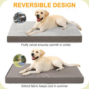 KSIIA Orthopedic Dog Bed for Large Dogs with Waterproof Lining, Grey, 35x22 — 4