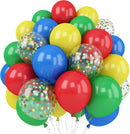 Red Blue Yellow Green Balloons 12 Inch Rainbow Colorful Latex Party Balloon — 1