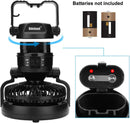 Odoland Portable LED Camping Lantern with Ceiling Fan - Hurricane Emergency — 2