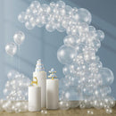 Awenztech 122pcs Clear Transparent Latex Balloons in 18 12 10 5 inches — 1