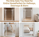 43 inch Tall Safety Dog Gate Adjustable 29.7-45.2 inch Extra-Wide Metal Pet…