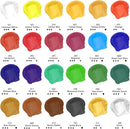 Artecho 24 Colors Acrylic Paint 60ml / 2.02oz Tube | 24 Basic Colors | 48.48 Fl Oz (Pack of 1) — 2
