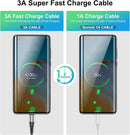USB A to USB C Cable 3Pack 10Ft Fast Charging 3A Long Nylon Braided Cord 5