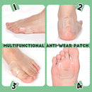 Funtery 20 Pcs Callus Pads for Feet, U Shaped Gel Foot Pads Waterproof 4