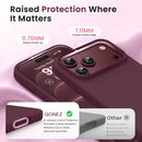 GONEZ for iPhone 17 Pro Max Case, Burgundy — 3