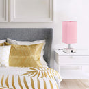 Pink Touch Table Lamp for Bedroom - Dimmable, USB C+A, Girls Bedside Lamp — 6