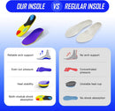 Heavy Duty Orthotic Insoles for Men Women High Arch Support Inserts - Purple — 5