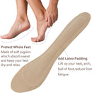 (2 Pairs) Pigskin Non-Slip High Heel Cushion Inserts Arch Support, Shock & Sweat Absorption, Adhesive Shoe Insoles for Dress Shoes Flats Boots Sandals Relief Blister Callus Pain, Fits Women 5-8 Size — 2
