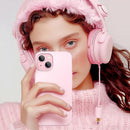 GolbinBox Magnetic for iPhone 15 Case, Silicone Cover, Chalk Pink — 7