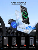 Wireless Car Charger 15W Auto Clamping Phone Holder Dash Windshield Vent photo 6