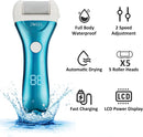 Electric Foot Callus Remover, Rechargeable Electronic Foot File Pedicure Kits, Electric Callus Remover for Feet, Foot Scrubber Dead Skin Remover, Professional Foot Care for Dead Skin Ideal Gift - Chromed Blue — 2