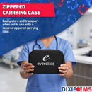 Dixie EMS Deluxe Aneroid Sphygmomanometer Blood Pressure Set W/Adult Cuff, Carrying Case and Calibration Tool - Black — 7