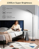 EDISHINE LED Floor Lamp 1300LM Super Bright Reading Floor Lamps Black — 4
