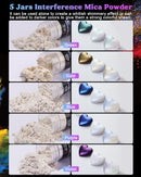 LET'S RESIN 60 Colors Mica Powder,Natural Pearlescent Pigment Powder — 4