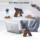 QYQBOON Mag-Safe Wallet for iPhone - Lightweight Magnetic Phone Wallet Stand With Adjustable Leather Card Holder for iPhone 17/16/15/14/13/12 Series, Not for Mini (Brown) photo 4