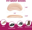 Welnove Heel Pads for Women Men Shoe - Large Area - 4 Paris Heel Grips Inserts Prevent Slipping, Rubbing, Blisters, Foot Pain, Improve Heels, Pumps, Shoe Fit - Feet Protector for Shoes Too Big — 5