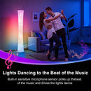 WORLD WIN Floor Lamp, 61'' Smart RGB LED Corner Lamp with Music Sync and 16 Million DIY Colors, 3 Color Temperature,… — 5