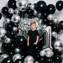 110pcs Black Balloon 12 inch, Black Latex Balloons for Birthday Party Baby Shower Wedding(with 2 Ribbons). | 12inch(normal) | A36-black — 4