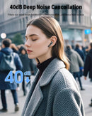 Wireless Earbuds, Bluetooth 5.4 Headphones Bass Stereo/Clear Calls, Black photo 3