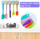 Silicone Spatula Set,5 Piece Food Grade Rubber Spatulas,Multicolor — 4