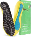 OrthoComfoot Kids Orthopedic Comfort Children’s Insoles : Flat Feet Gel Inserts for Plantar Fasciitis Relief, Athletic Orthotic High Arch Support Insoles, No Trimming,Size 3 Little Kid - W1-black — 1