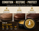 Triple Crown Boot Butter- All Natural Leather Conditioner & Protector. Made in USA, 4 oz, Restores Shine & Softness for Boots, Shoes and Saddlery (4 oz.) — 4