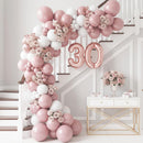 RUBFAC Dusty Pink Balloons Different Sizes Blush Pink Balloon Arch 154pcs — 5