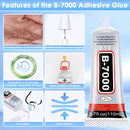 B7000 Rhinestones Glue for Crafts, 110ML Glue of Diamond Jewelry 3.7fl.oz Clear B-7000 Super Jewelry Glue… — 3