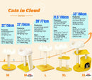 Happi N Pets Cat Tree, Cloud Cat Tower with Soft Bed, Cat Scratching Post & Pad with Larger Perch for Window Viewing, Small Cat Tree with Cute Toys, Bonus Catnip — 8