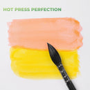 Fuumuui Watercolor Paper Block 11x15 Inch, Smooth Surface 100% Cotton Watercolor Paper, 20 Sheets, 140lb/300gsm, Hot Press, Acid-Free, Art Paper for Painting & Drawing, Wet, Mixed Media | Green Hot Press | 11“×15” — 4