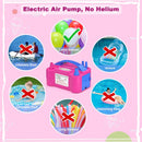 IDAODAN Electric Balloon Pump, Portable Electric Balloon Blower Machine Inflator Air Pump for Party Decorations | Red Blue — 6