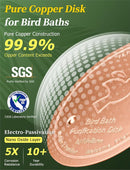 Mellbree Bird Bath Copper Disc, 0.6mm Reinforced 99.99% Pure Copper Cleaning…