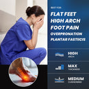 PCSsole High Arch Support Orthotic Insoles for Plantar Fasciitis Relief - High Arch - Black — 2