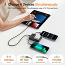 Magnetic Portable Charger 10000mAh, 22.5W Power Bank with Built in Cable photo 3