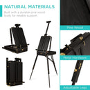Best Choice Products Art Easel for Painting, Portable Wooden Adjustable Artist Tripod with Sketch Box, 32-Piece Art Set with Acrylic Paints, Brushes, Canvases & Palette - Black — 6