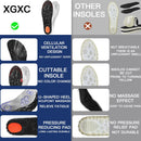 4D Cloud Steppers Insoles for Men and Women, Work Boot Cushioning Inserts - White — 6
