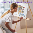 ESRICH 10x10 Stretched Canvas for Painting, 2 Pack Square Canvas for Painting Primed Acid-Free Framed Blank Canvas, Art Canvases for Beginners & Artists to Paint Oil, Acrylic, Pouring Painting. | 10x10in — 6