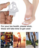 2Pairs Toe Separators Toe Spacers for Women Men to Correct Bunion, Relieve Feet Pain, Foot Alignment, Toe Straighteners for Hammertoes, Plantar Fasciitis (L, Women Shoe Size 13+, Men:11.5+) 5
