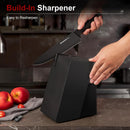 Astercook Knife Set for Kitchen with Block and Sharpener 15pcs German — 4