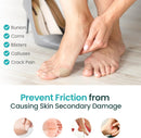 Promifun Bunion Pain Relief Pads to Wear with Shoes - 48 ct Bunion Cushion - Moleskin Protect Feet for Men and Women - Water-Resistant Self-Stick Adhesive (Multi-Size) | 48 Count ( Multi-size) | Beige — 2