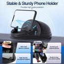 Loncaster Car Phone Holder, Car Phone Mount Silicone Car Pad Mat for Various Dashboards, Slip Free Desk Phone Stand Compatible with iPhone, Samsung, Android Smartphones, GPS Devices and More, Black | Black-2pack 360° Rotatable photo 4